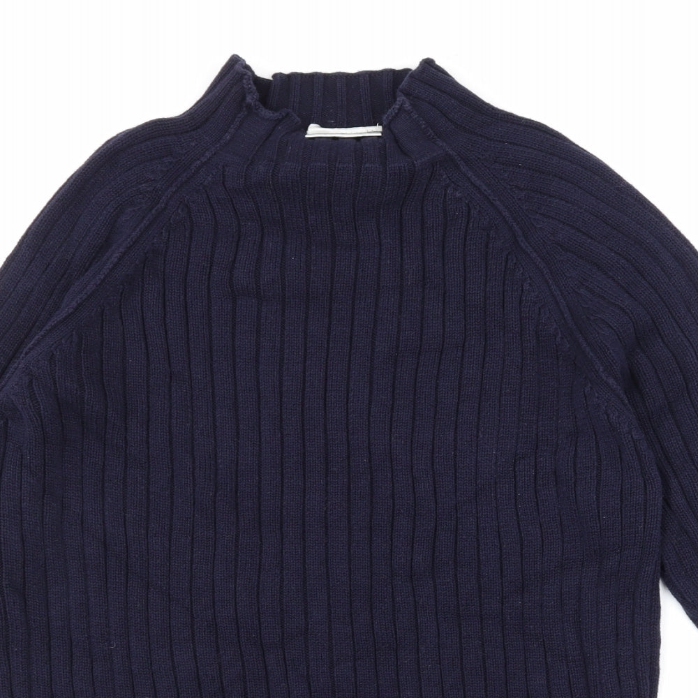 Plus Collection Womens Blue  Knit Pullover Jumper Size 16