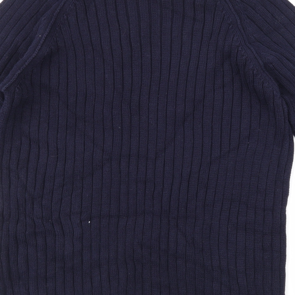 Plus Collection Womens Blue  Knit Pullover Jumper Size 16