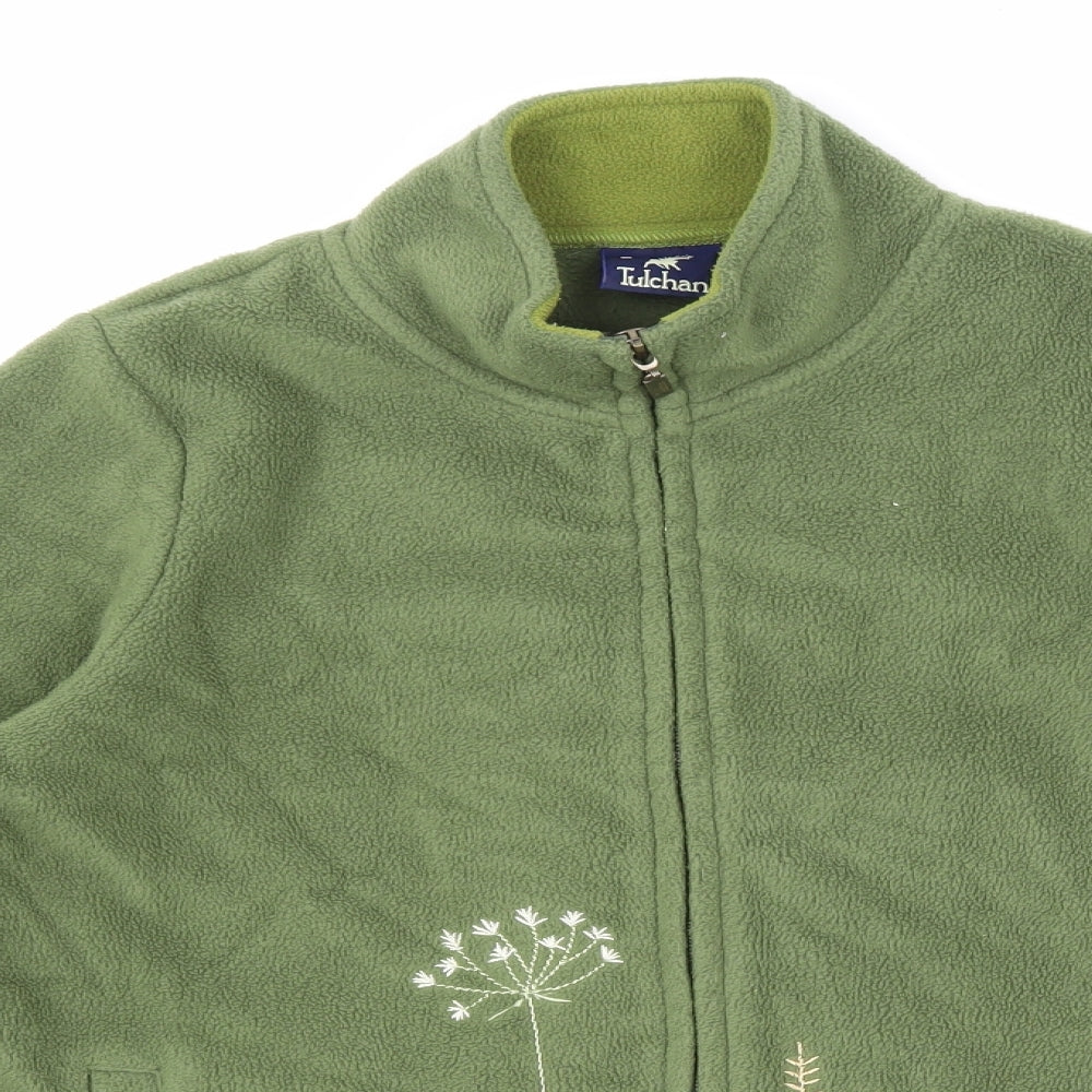 Tulchan Womens Green  Fleece Jacket  Size S