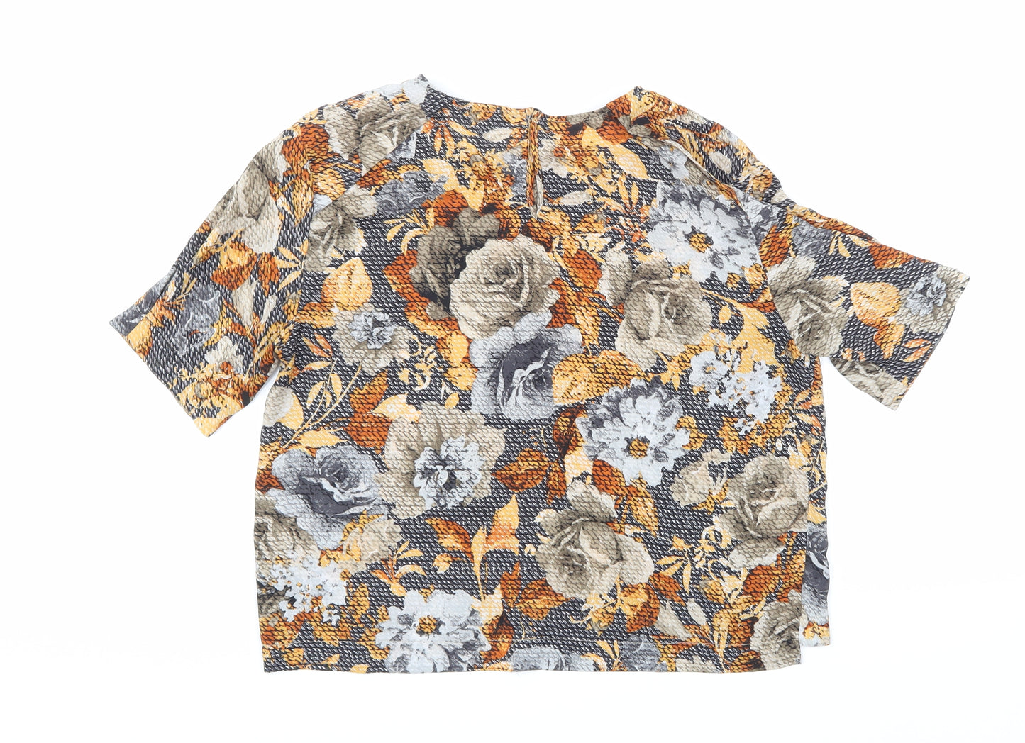 Zara Womens Multicoloured Floral  Basic Blouse Size XS