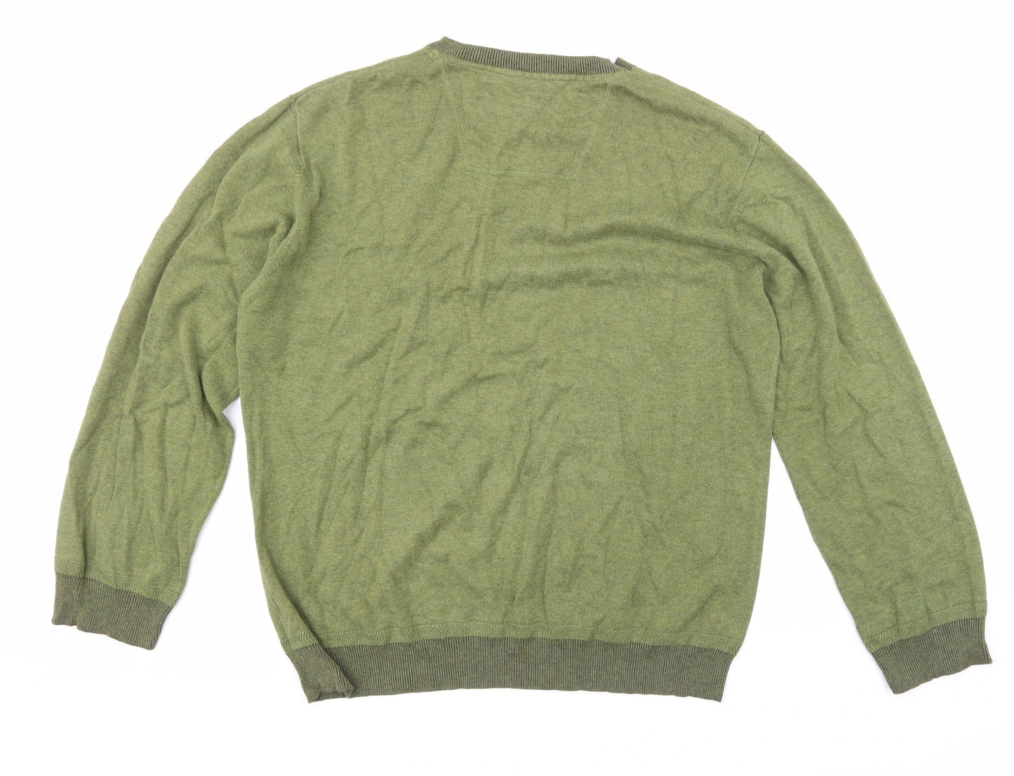 Rocha John Rocha Mens Green  Knit Pullover Jumper Size XL