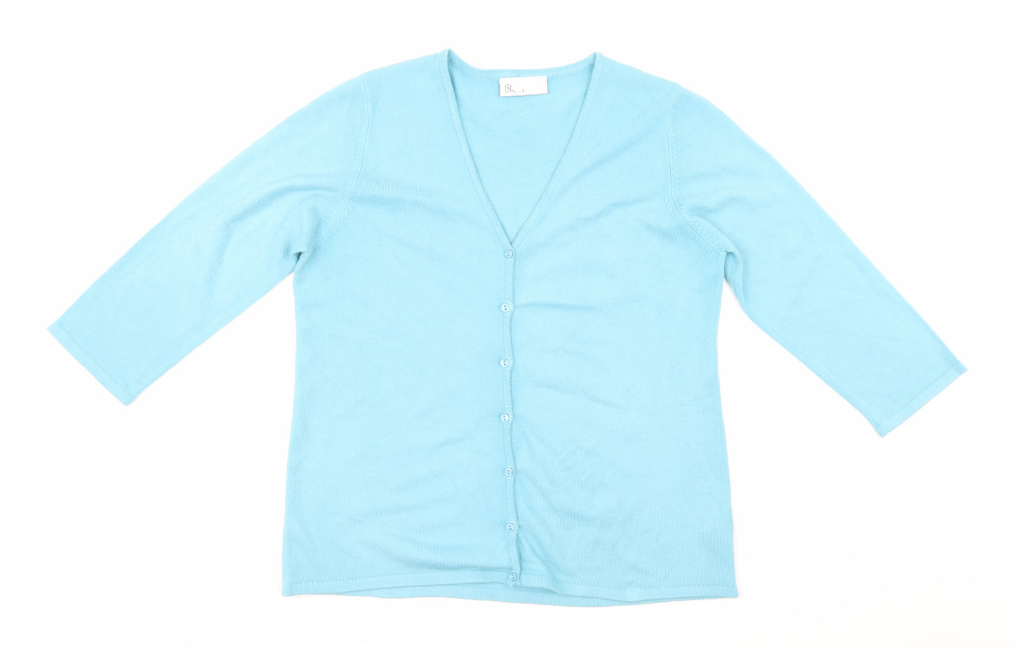 BHS Womens Blue  Knit Cardigan Jumper Size 14