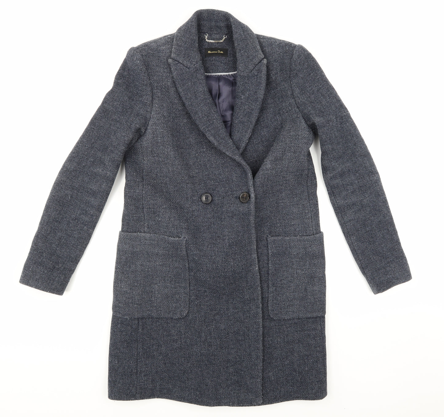 Massamino dutti Womens Blue   Jacket Coat Size 10