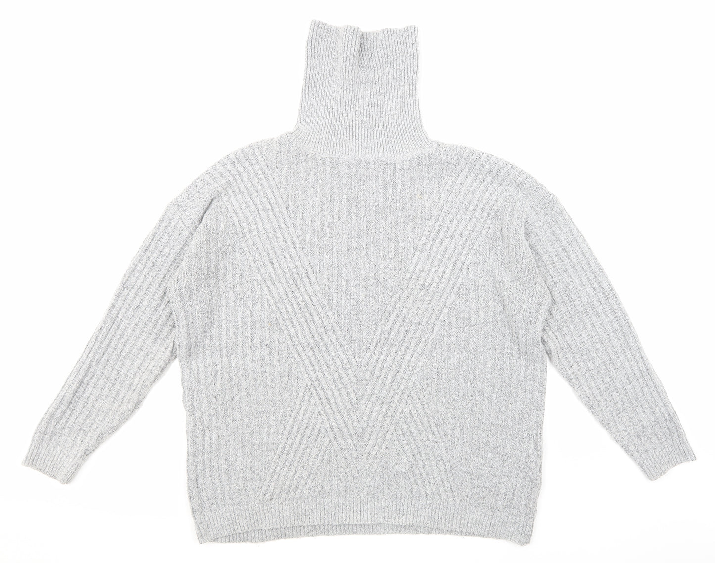 Primark Womens Grey  Knit Pullover Jumper Size M