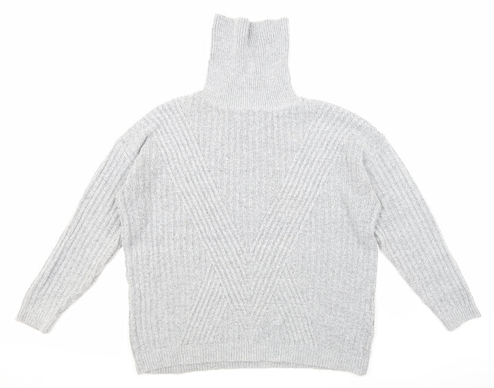 Primark Womens Grey  Knit Pullover Jumper Size M