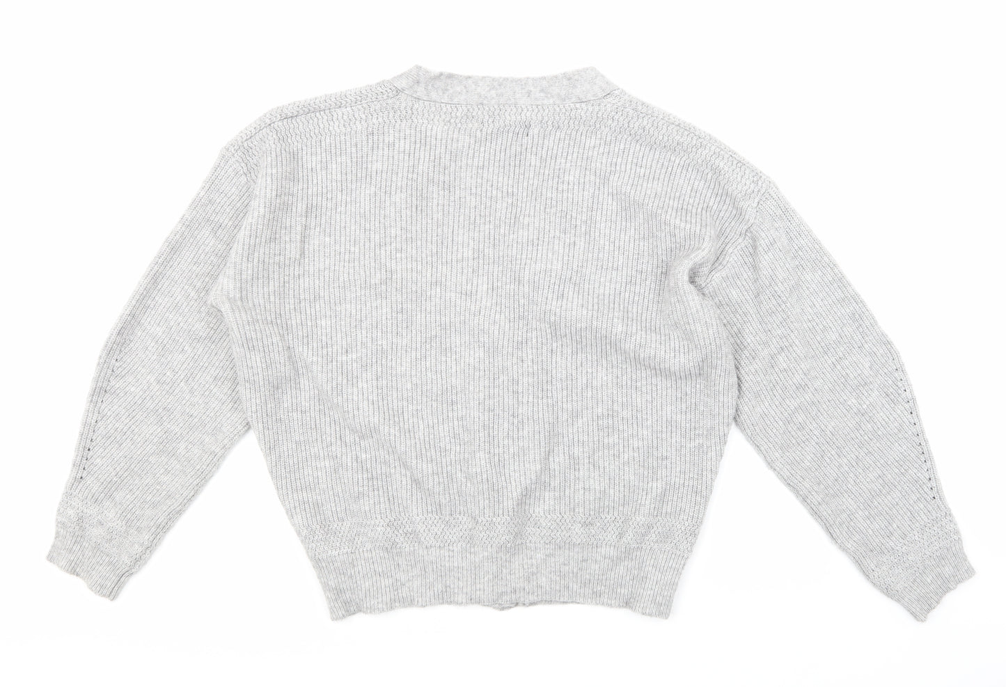 Quiz Womens Grey  Knit Cardigan Jumper Size L