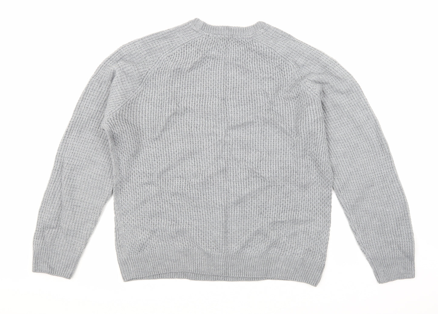 James Pringle Mens Grey  Knit Pullover Jumper Size M