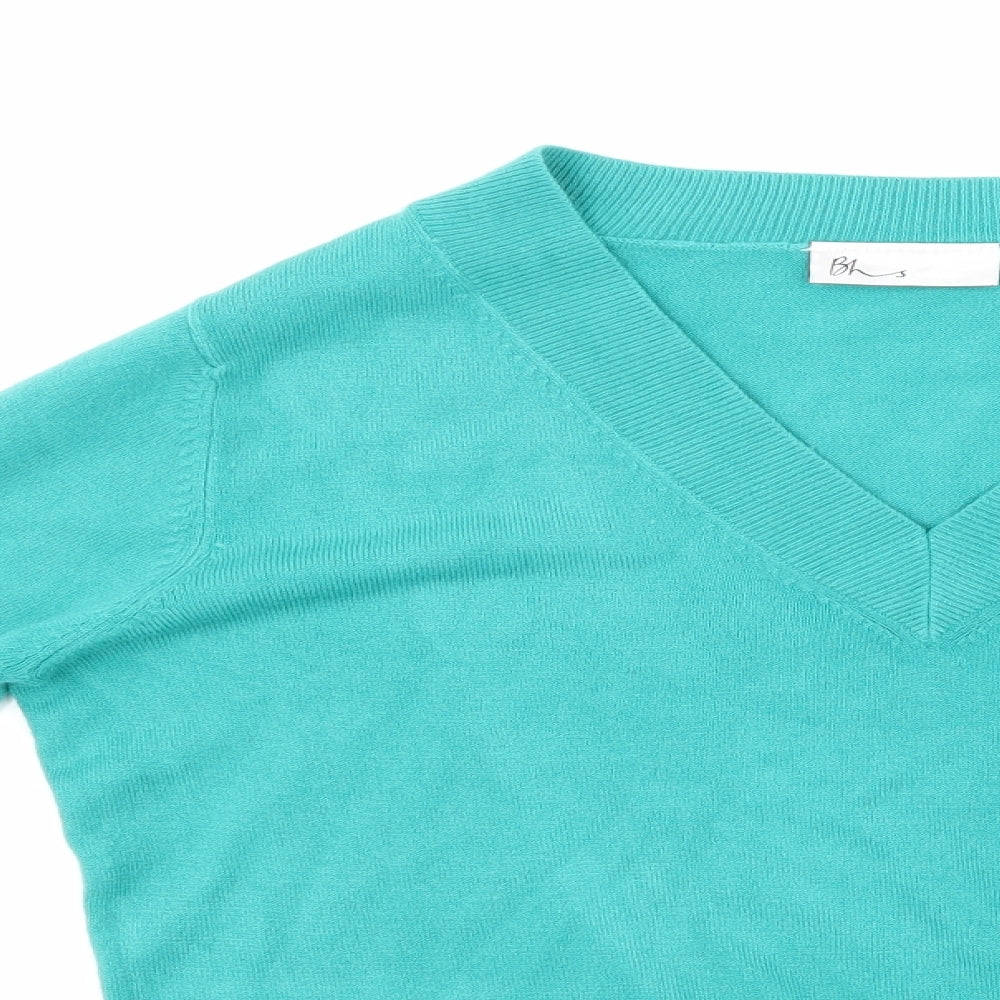BHS Womens Blue  Knit Pullover Jumper Size 14