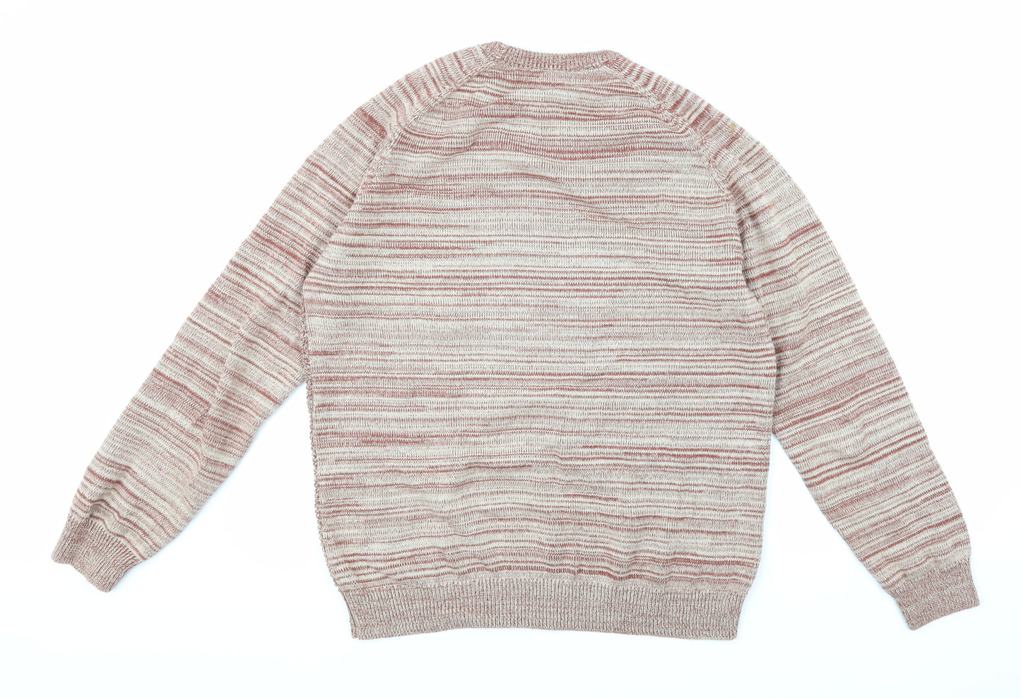 TU Mens Beige  Knit Pullover Jumper Size M