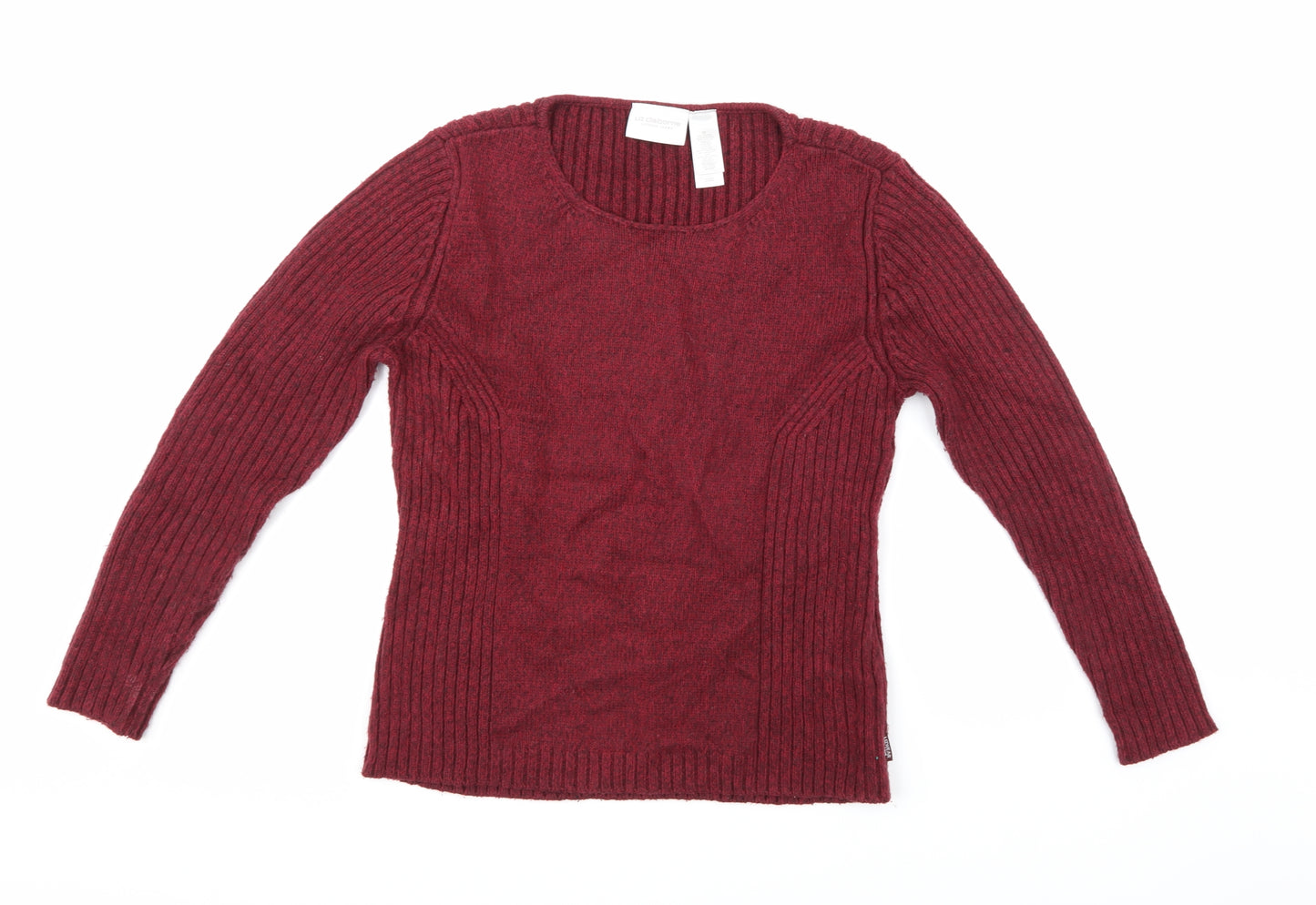 Liz Claiborne Womens Purple  Knit Pullover Jumper Size M