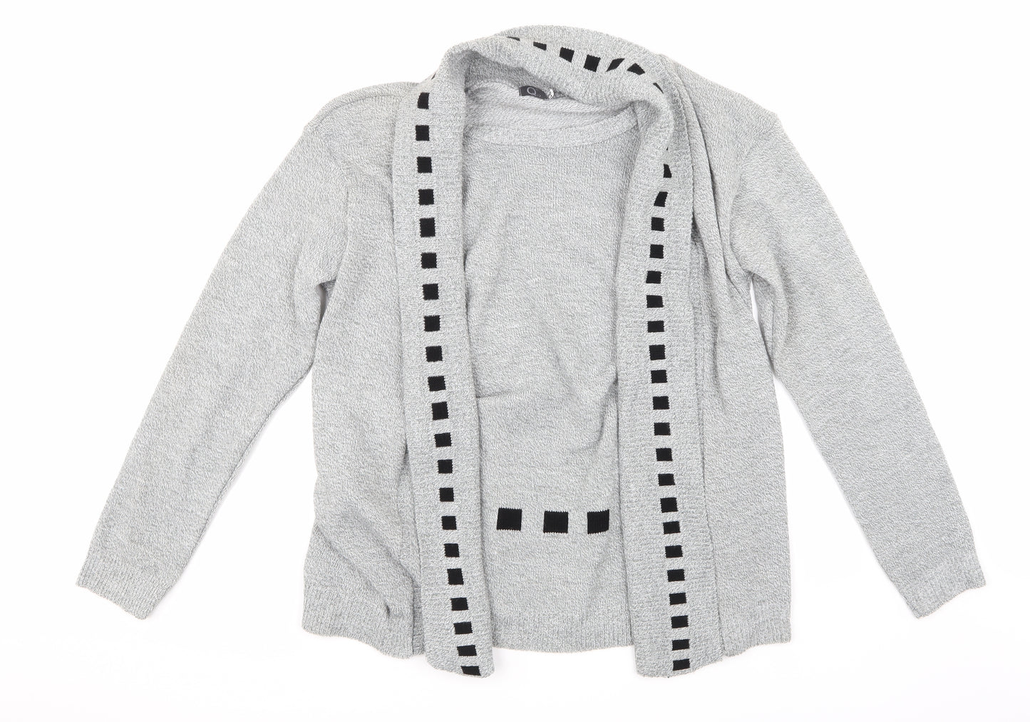 Qu7 Womens Grey  Knit Pullover Jumper Size XL