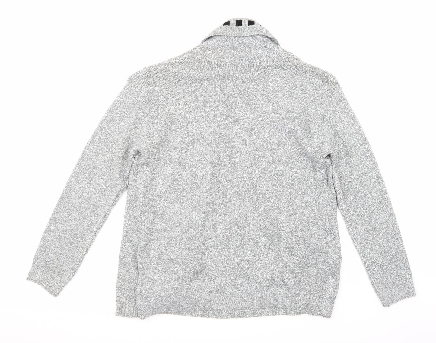 Qu7 Womens Grey  Knit Pullover Jumper Size XL