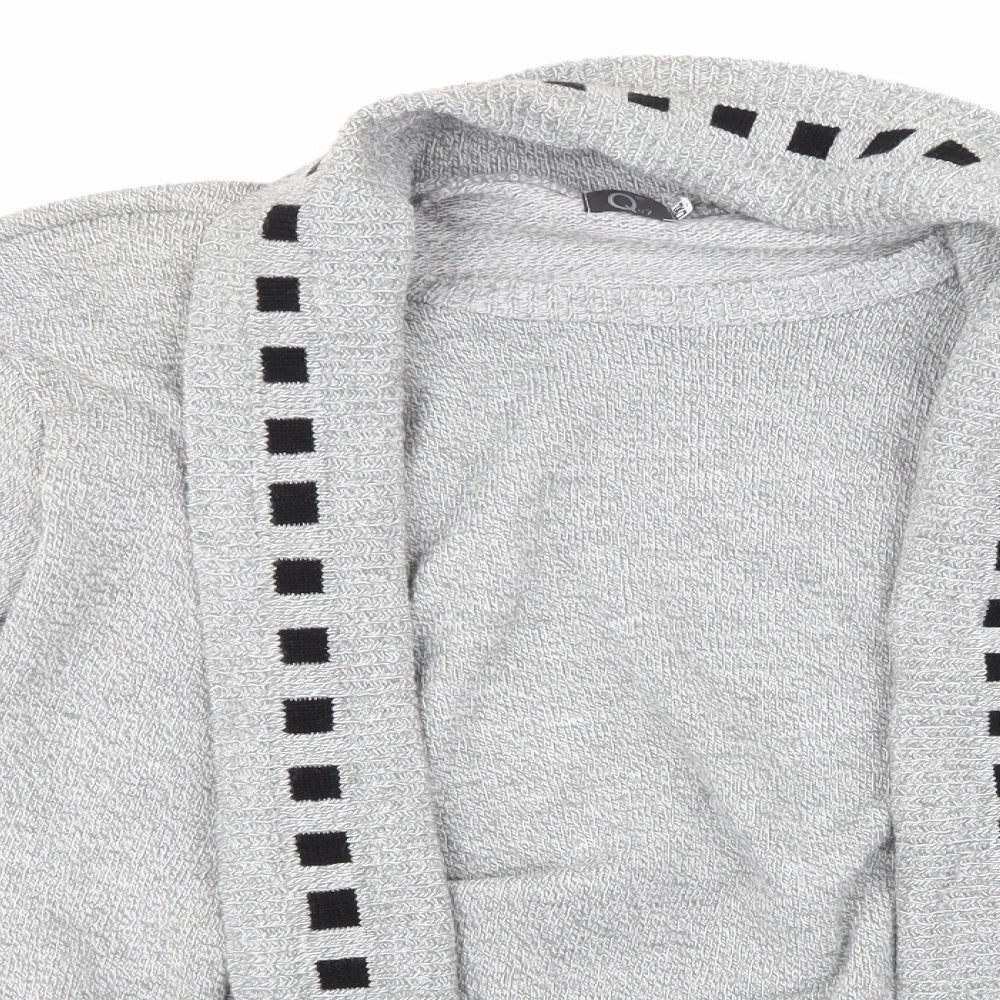 Qu7 Womens Grey  Knit Pullover Jumper Size XL