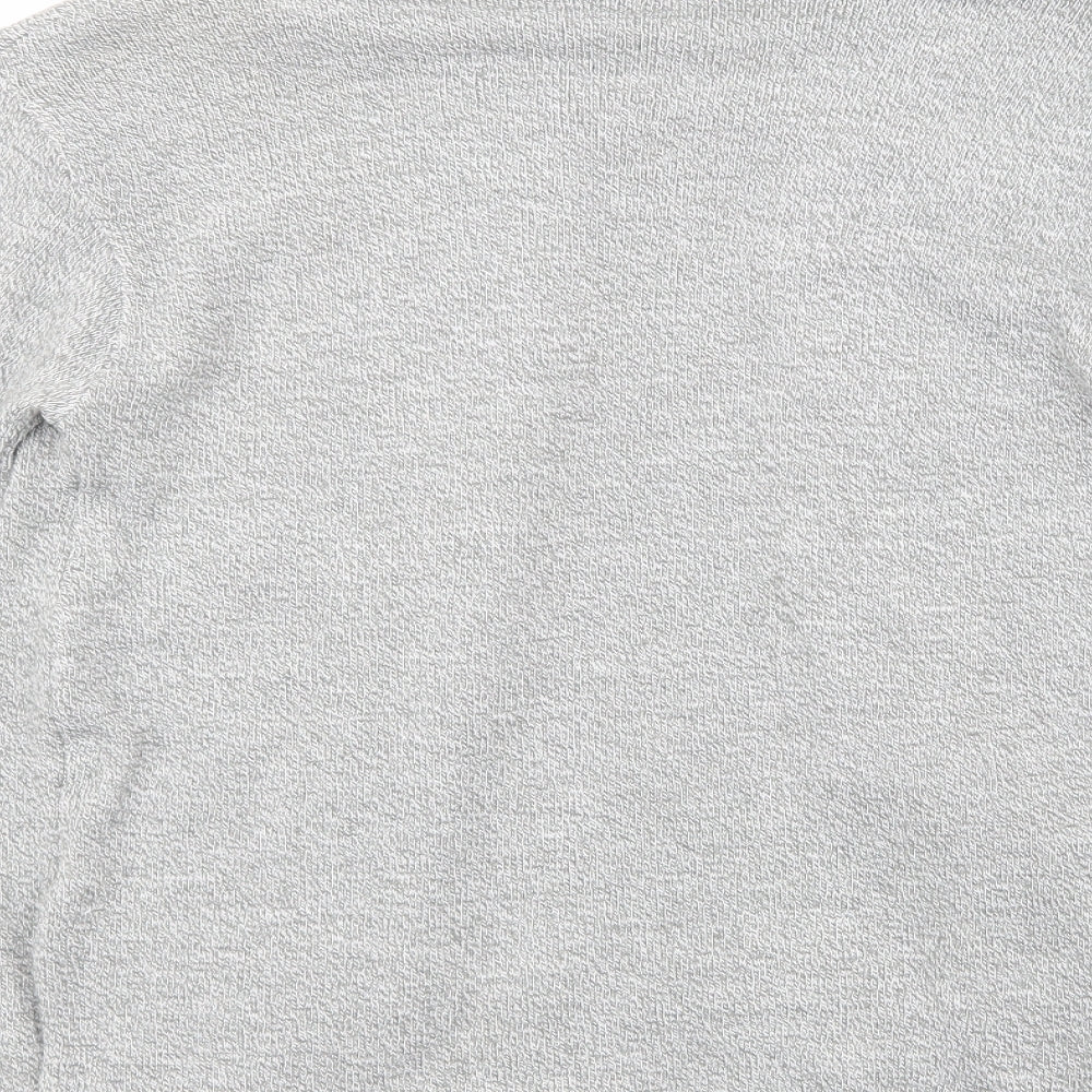Qu7 Womens Grey  Knit Pullover Jumper Size XL