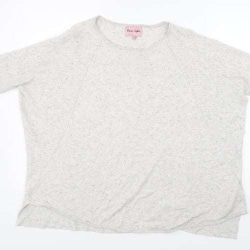 Phase Eight Womens Grey  Knit Pullover Jumper Size M