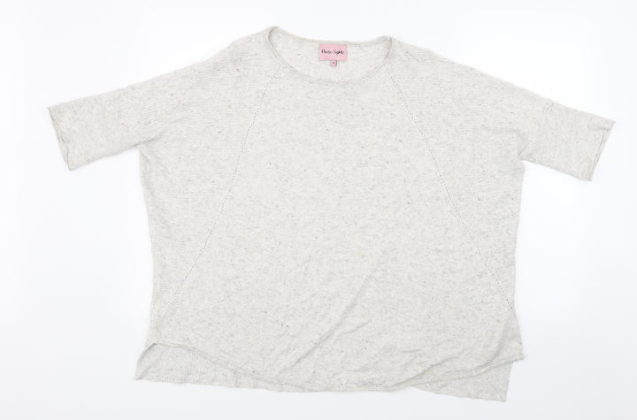 Phase Eight Womens Grey Knit Pullover Jumper Size M