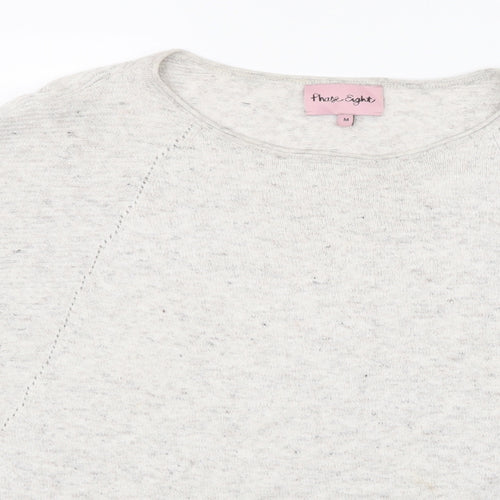 Phase Eight Womens Grey  Knit Pullover Jumper Size M