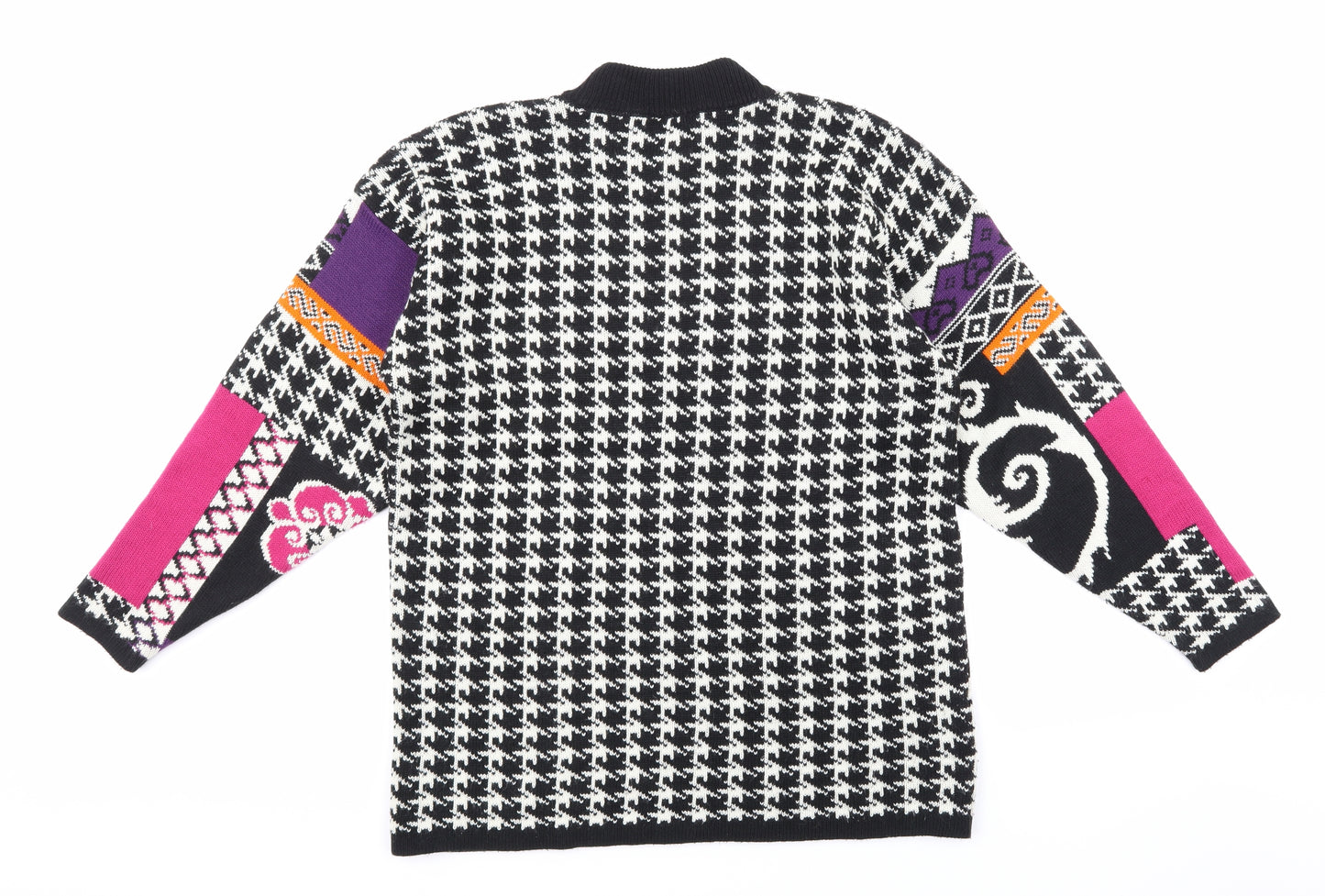 Marks and Spencer Womens Multicoloured Geometric Knit Pullover Jumper Size 14