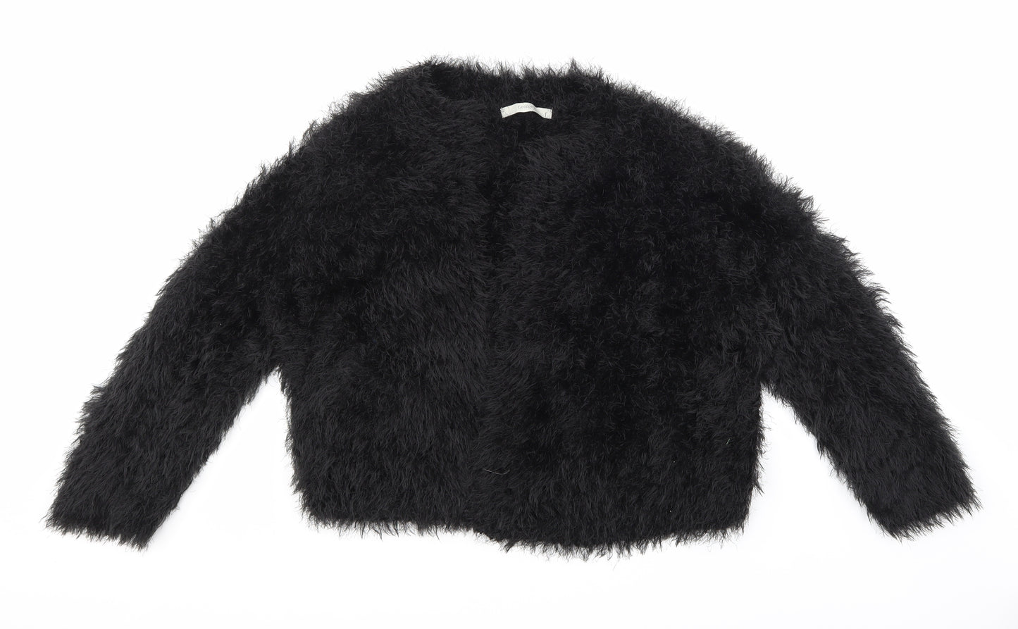 George Womens Black  Knit Cardigan Jumper Size L  - Fluffy