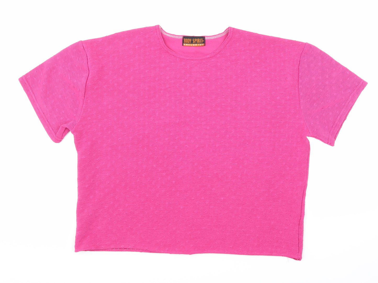 Body Spirit Womens Pink   Basic T-Shirt Size XL
