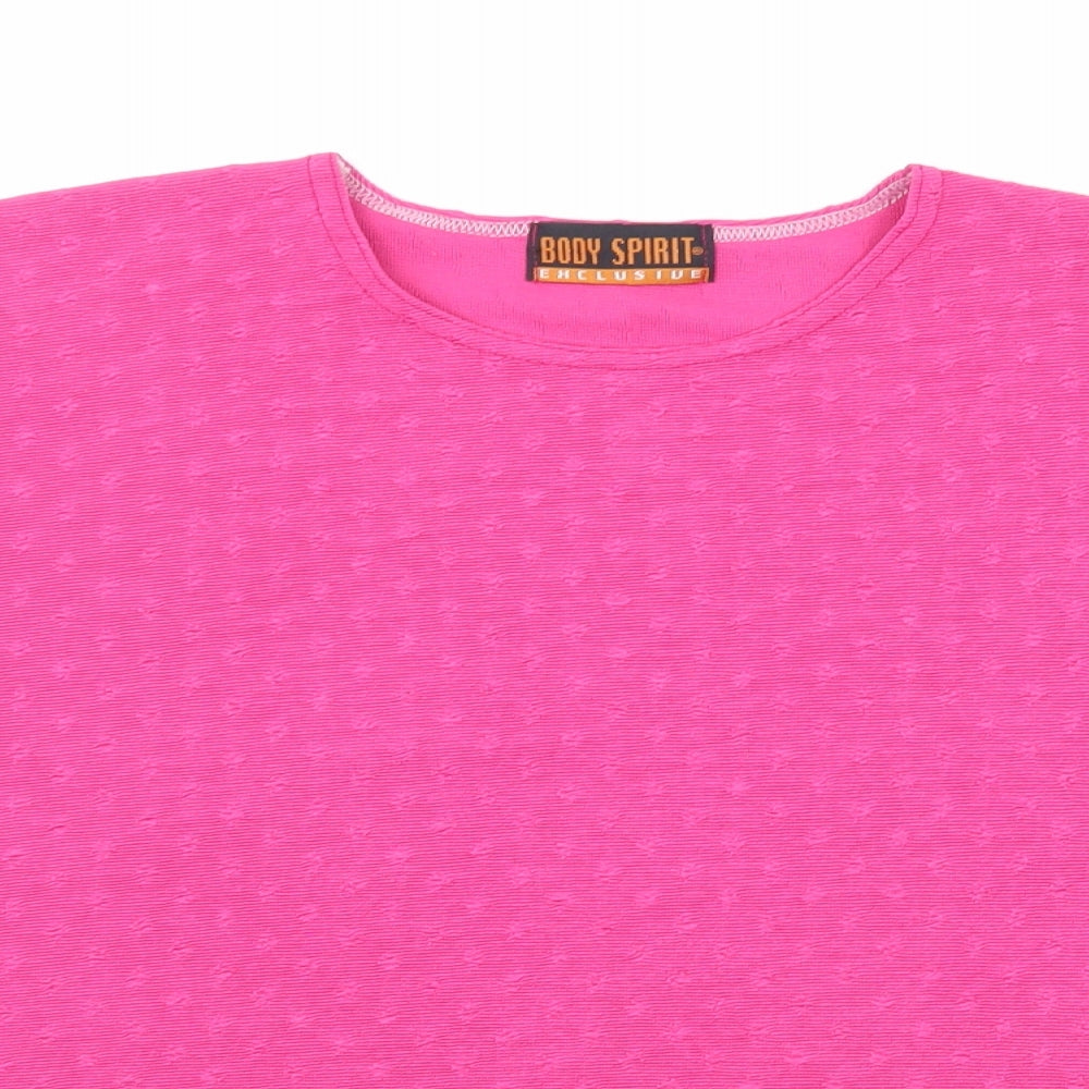 Body Spirit Womens Pink   Basic T-Shirt Size XL