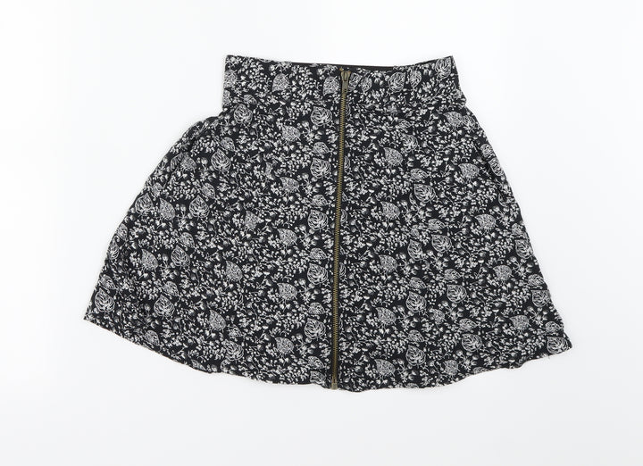 Cooperative Womens Beige Floral  Flare Skirt Size XS