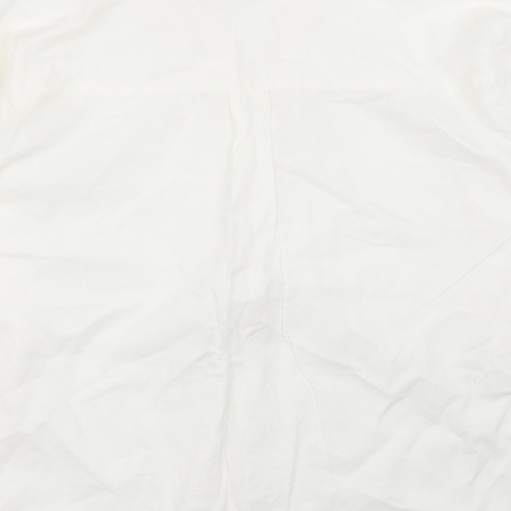 H&M Womens White   Basic Blouse Size 8