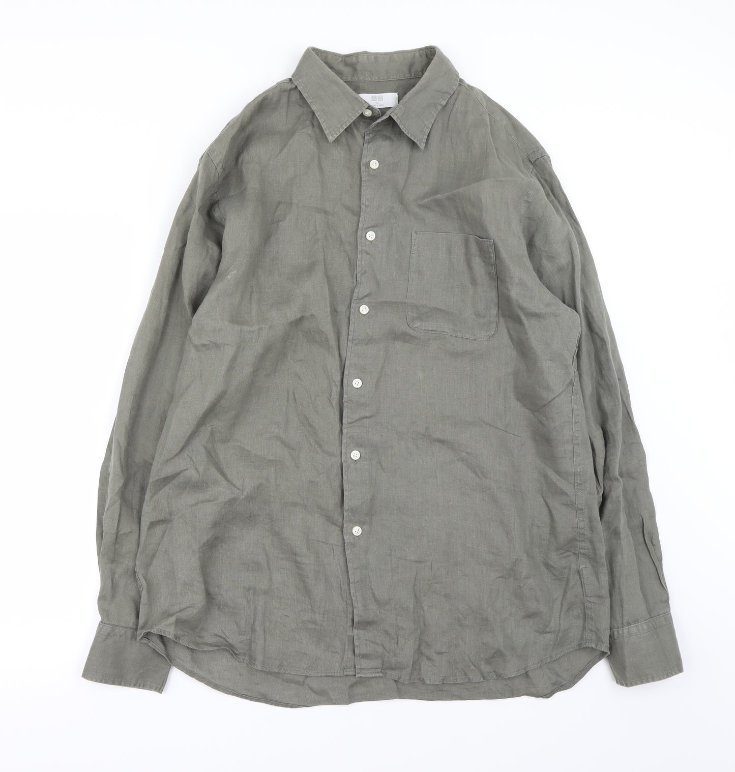 Uniqlo Mens Green    Button-Up Size XL