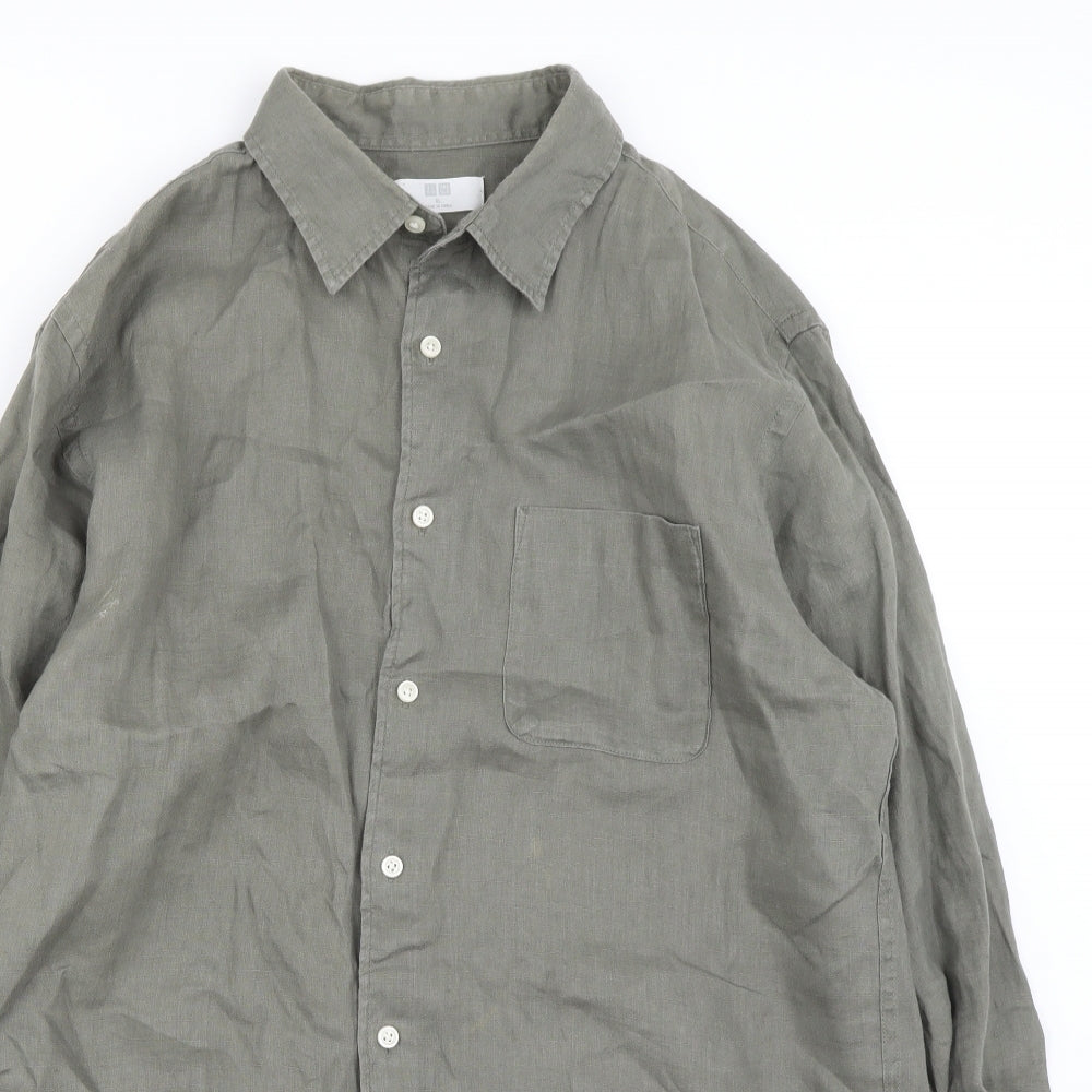 Uniqlo Mens Green    Button-Up Size XL