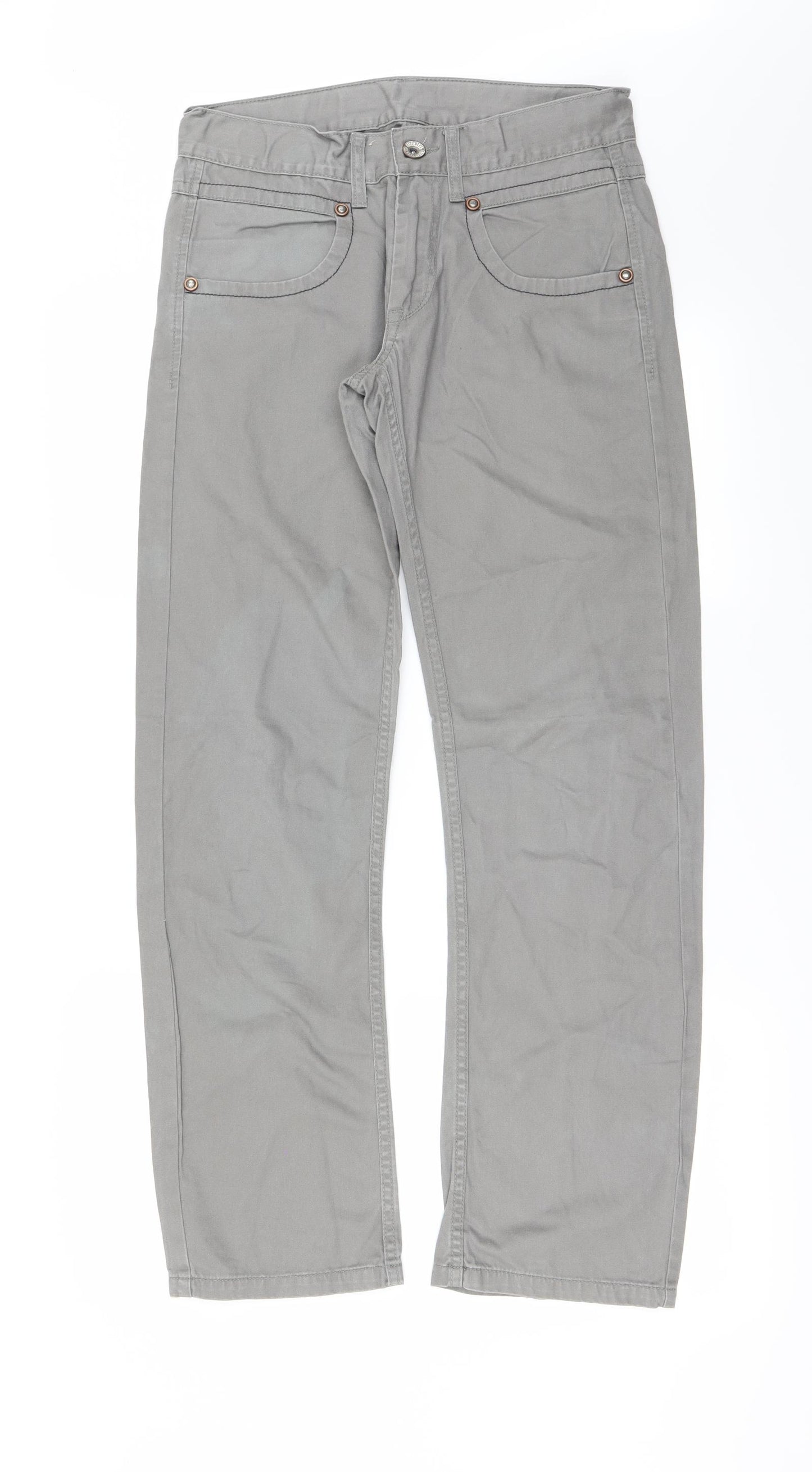 Green Generation  Boys Grey   Straight Jeans Size 13-14 Years