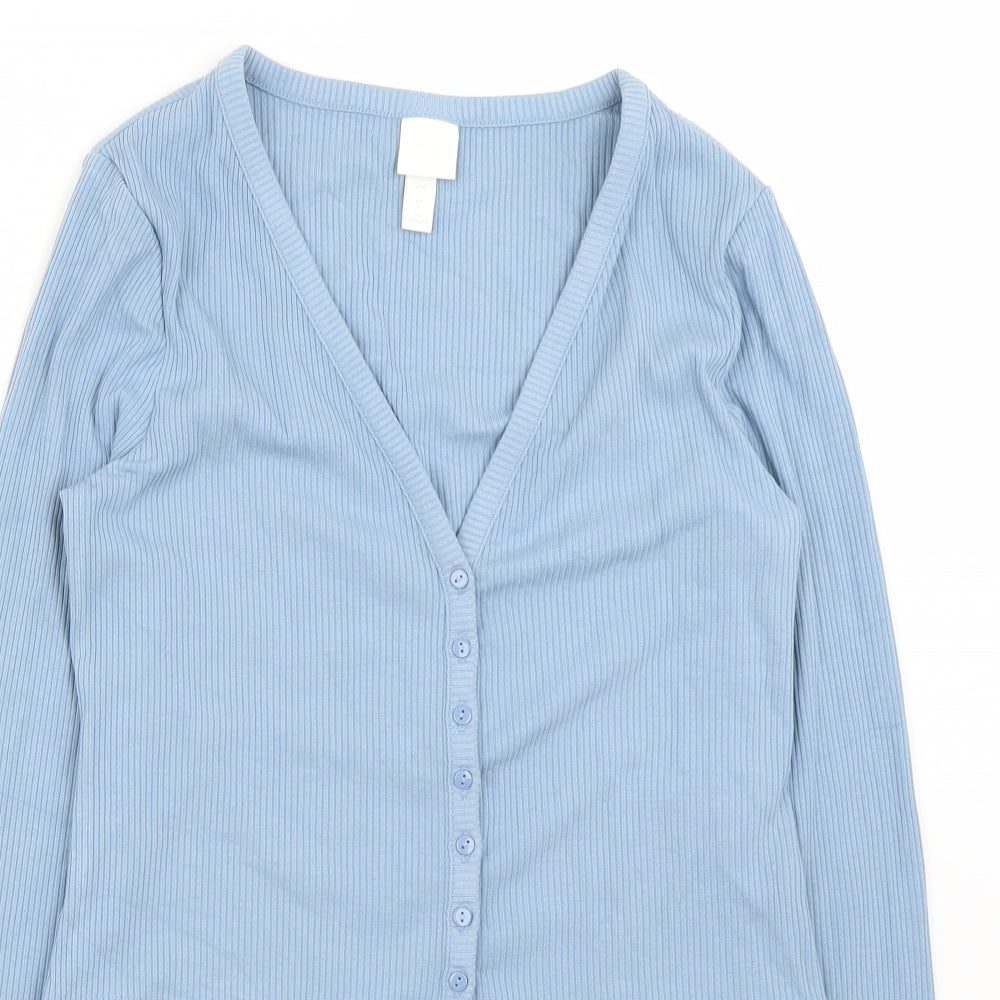 H&M Womens Blue   Cardigan Jumper Size S