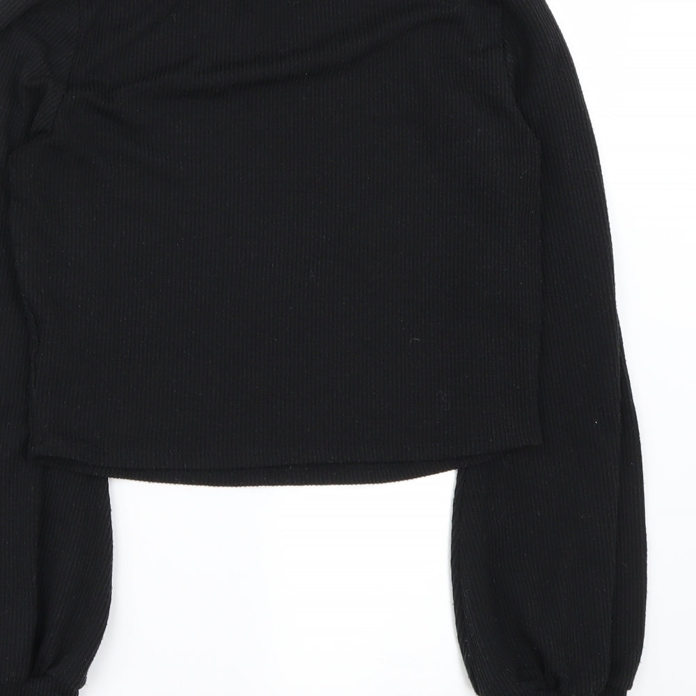 Active USA Womens Black   Basic T-Shirt Size L