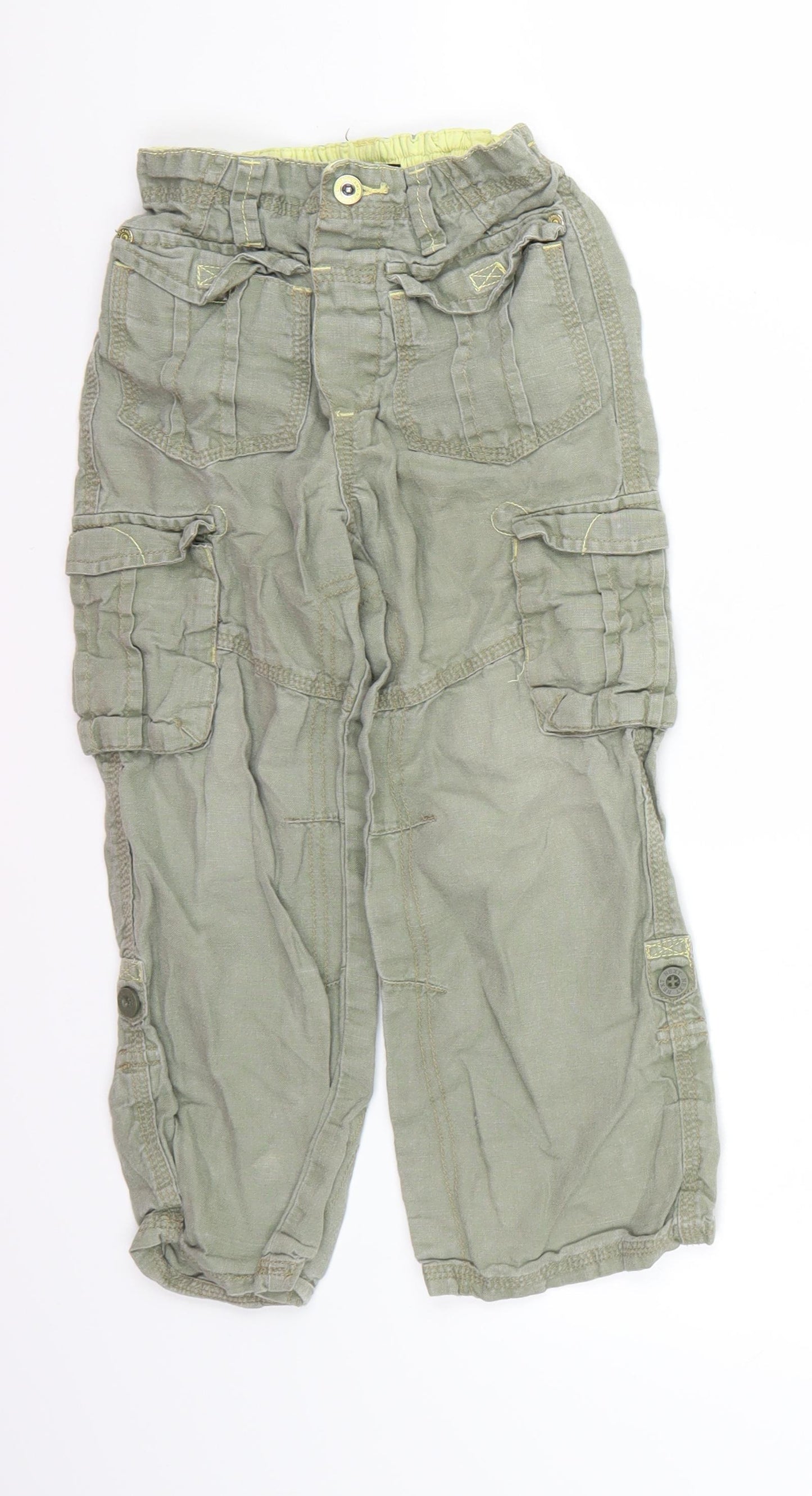 NEXT Boys Green   Cargo Trousers Size 4-5 Years