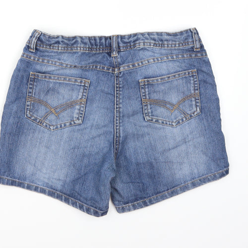 Marks and Spencer Girls Black  Denim Hot Pants Shorts Size 12-13 Years