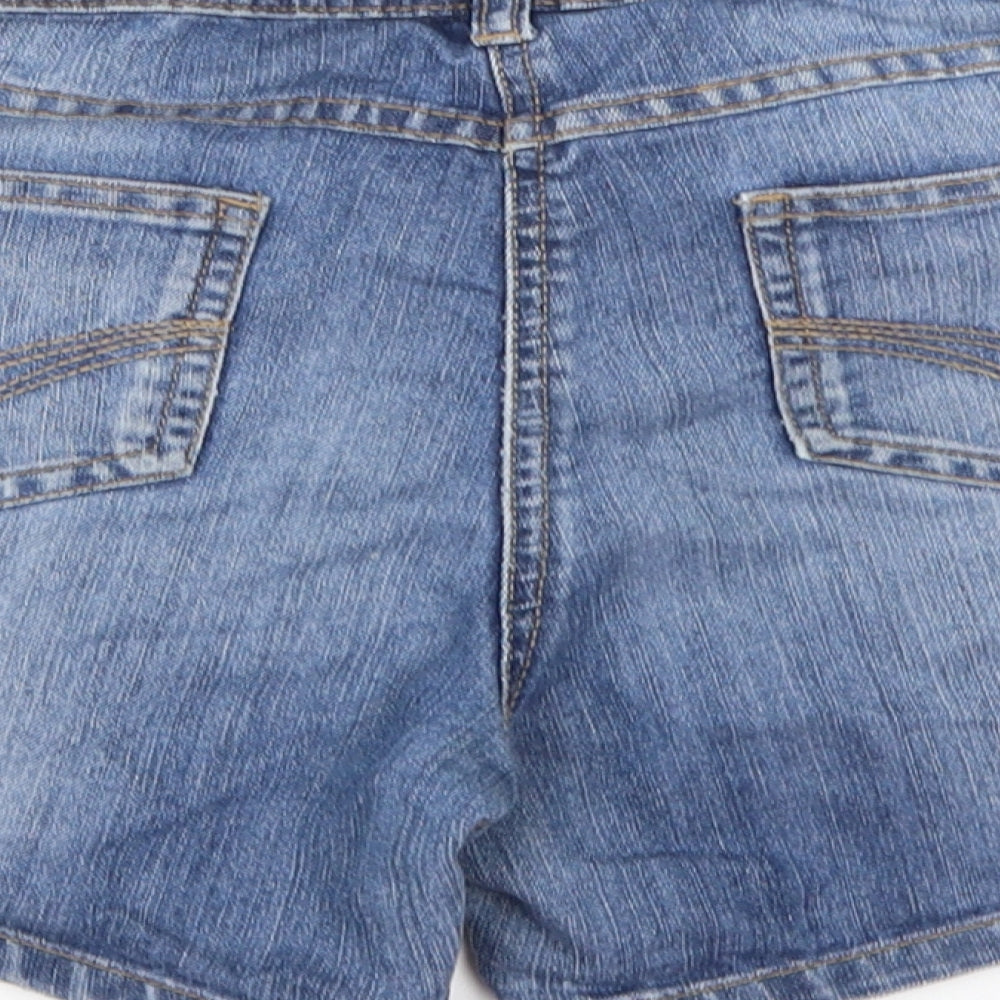 Marks and Spencer Girls Black  Denim Hot Pants Shorts Size 12-13 Years