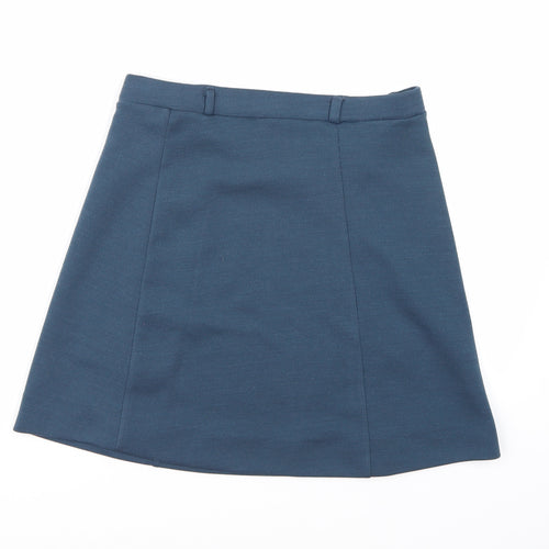 Preworn Womens Blue   A-Line Skirt