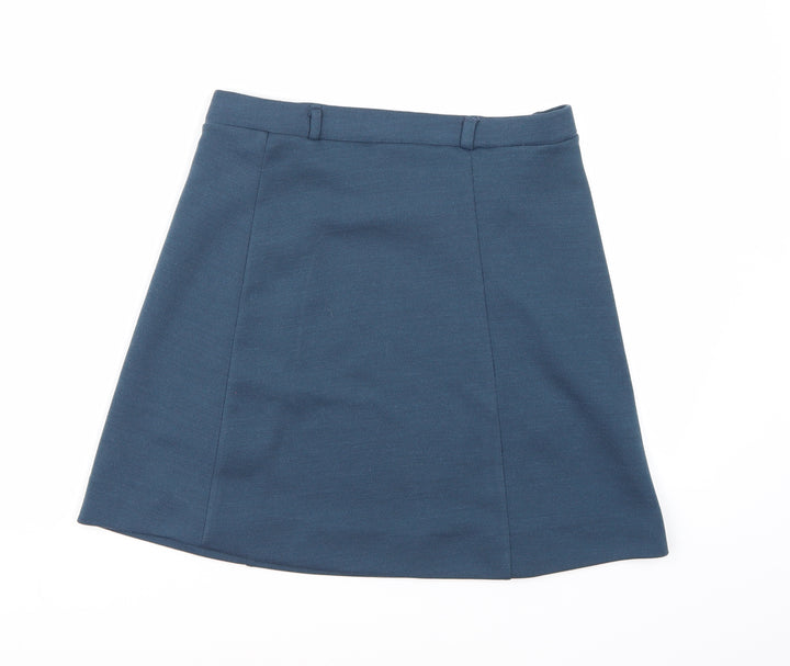 Preworn Womens Blue A-Line Skirt