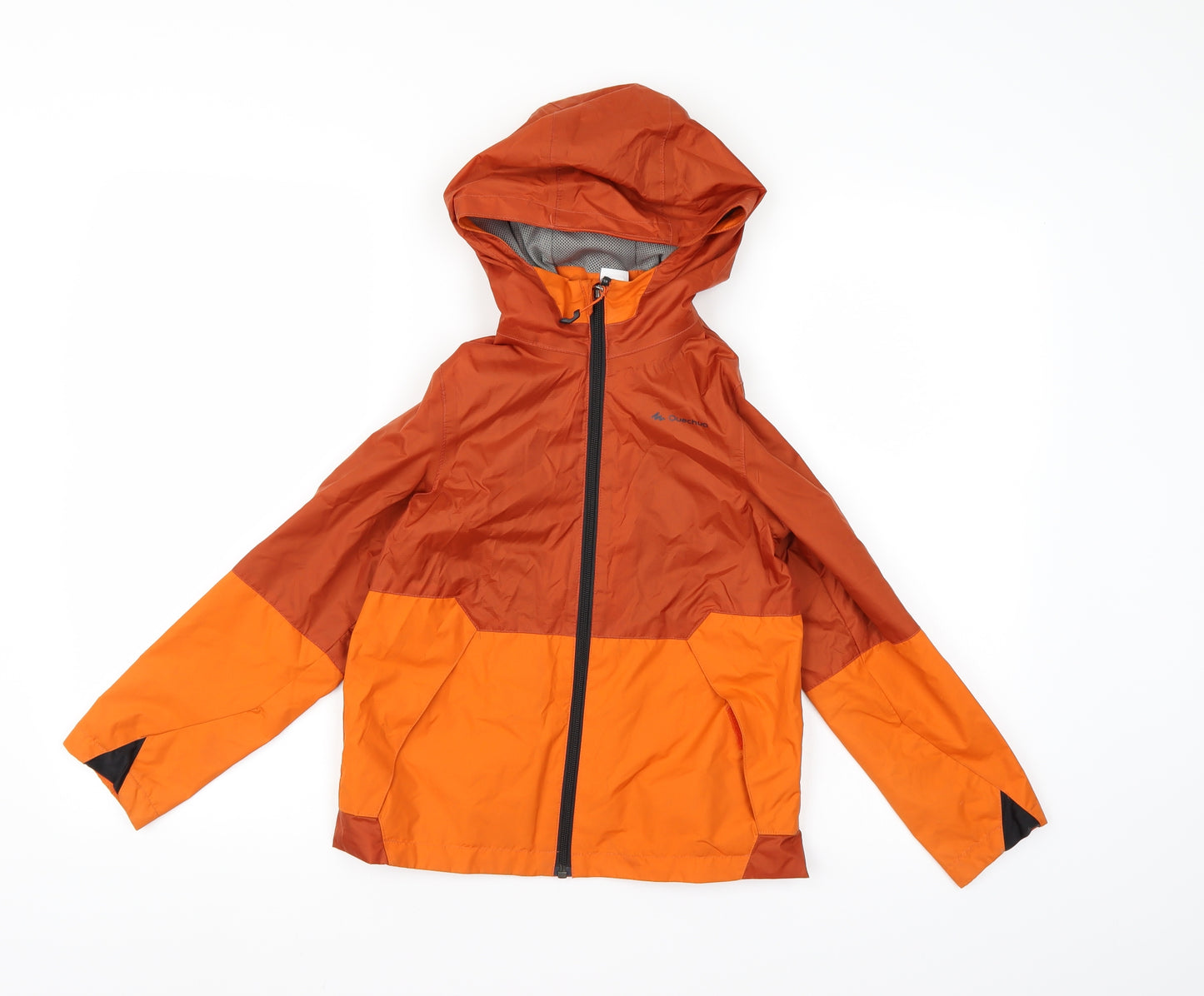 DECATHLON Boys Orange   Rain Coat Coat Size 8 Years