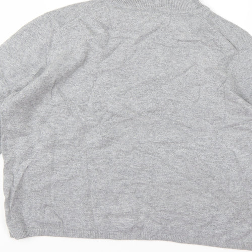 Marks and Spencer Womens Grey  Knit Pullover Jumper Size 14