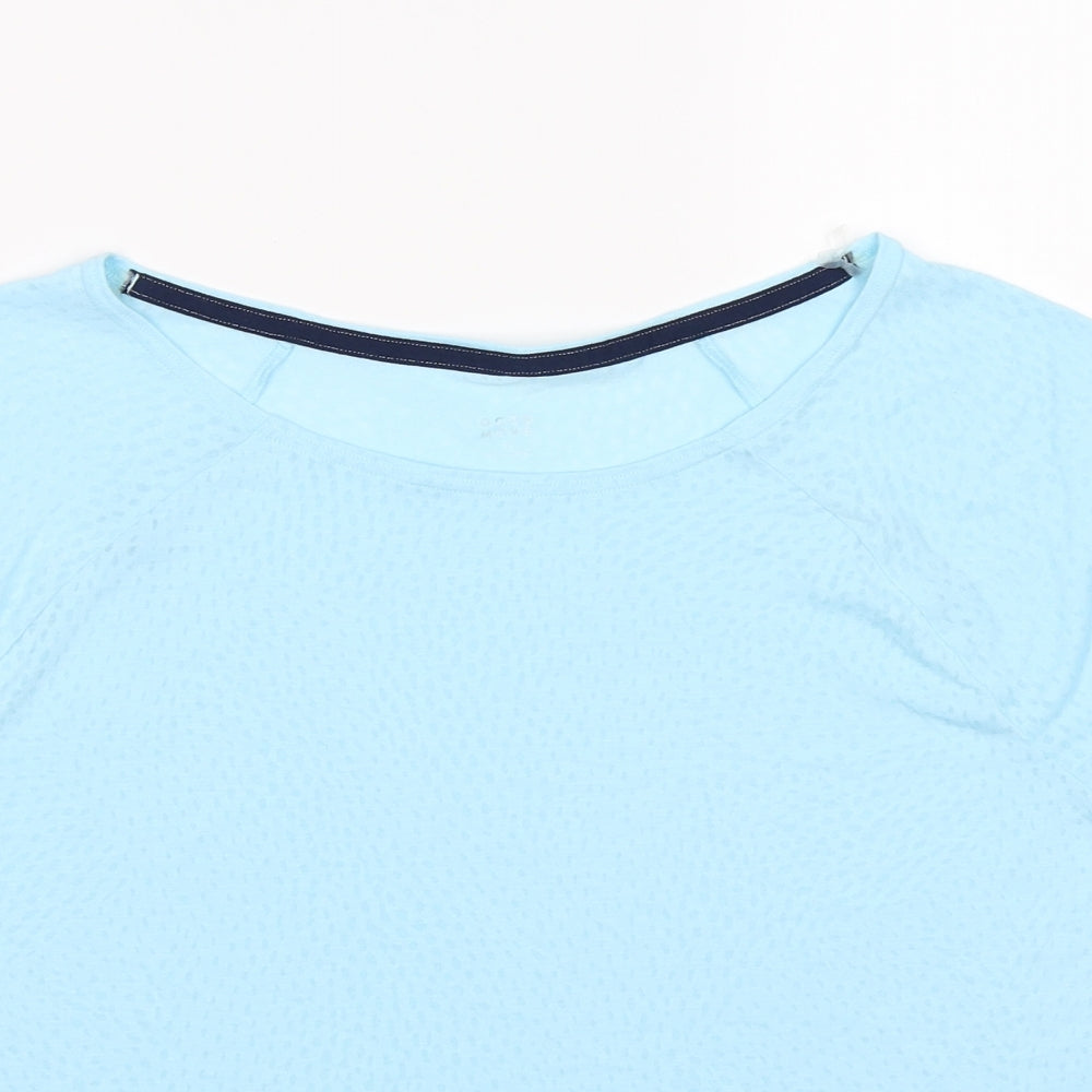 good move Womens Blue Polka Dot  Basic T-Shirt Size 12