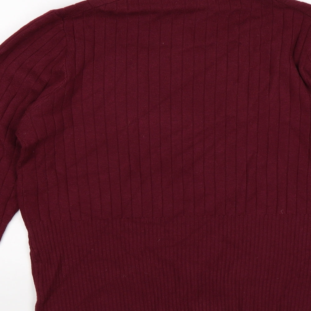 Per Una Womens Purple Striped  Pullover Jumper Size 16