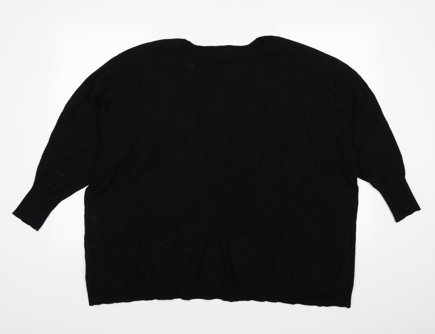 Laetitia Mem Womens Black  Knit Pullover Jumper Size XL