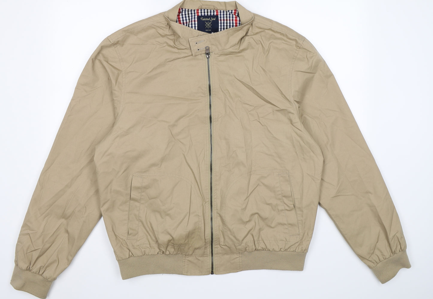 Twisted Soul Mens Beige   Jacket  Size 2XL