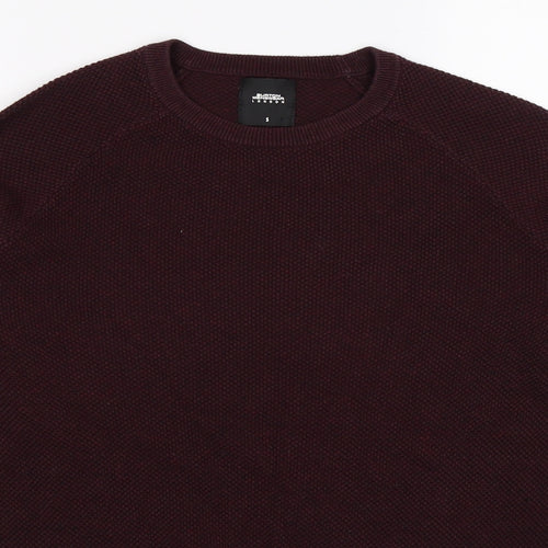 Burton Mens Red  Knit Pullover Jumper Size S