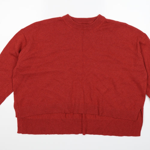 Marks and Spencer Womens Red  Knit Pullover Jumper Size XL