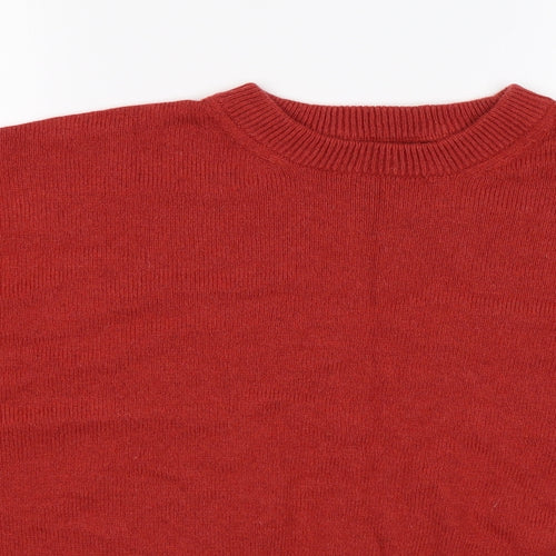 Marks and Spencer Womens Red  Knit Pullover Jumper Size XL