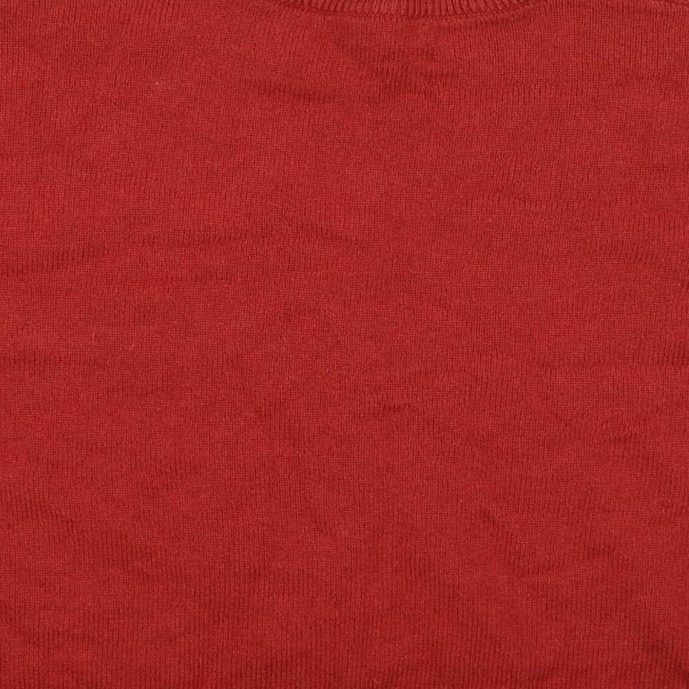 Marks and Spencer Womens Red  Knit Pullover Jumper Size XL