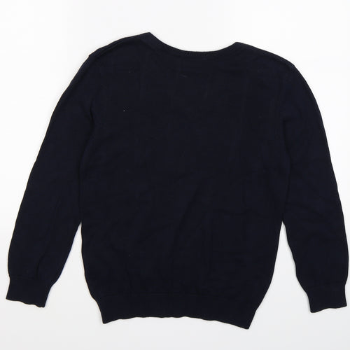 Debenhams Boys Blue  Knit Pullover Jumper Size 9-10 Years  - school wear
