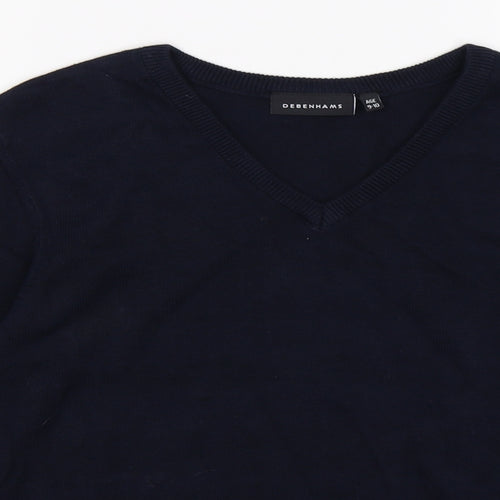 Debenhams Boys Blue  Knit Pullover Jumper Size 9-10 Years  - school wear