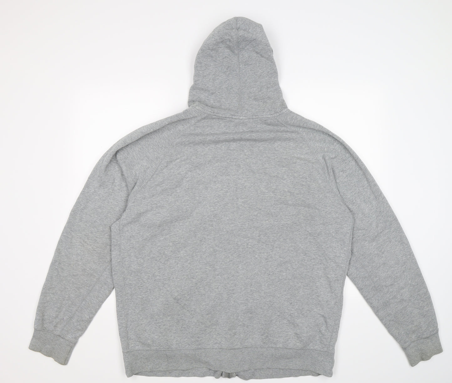 Jordan Mens Grey  Jersey Full Zip Hoodie Size 2XL